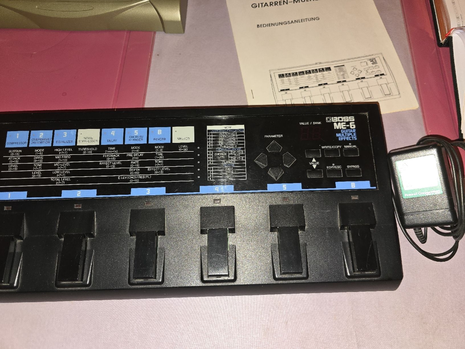 Boss Strumenti musicali: BOSS ME-6 GUITAR MULTIPLE EFFECTS ... GEM. BILDER ... – Usato da Zürich venduto da Antiquedealer 1