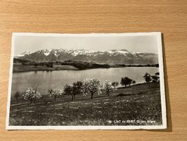Alte Ansichtskarte vom Lac de Bret, Les Alpes, Vintage!