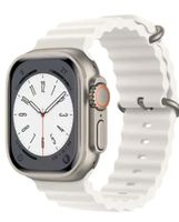 X8 Ultra Smartwatch Black- Weisse Armband Unisex
