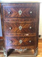 Tisch Antike Kommode Holz Messing Anrichte
