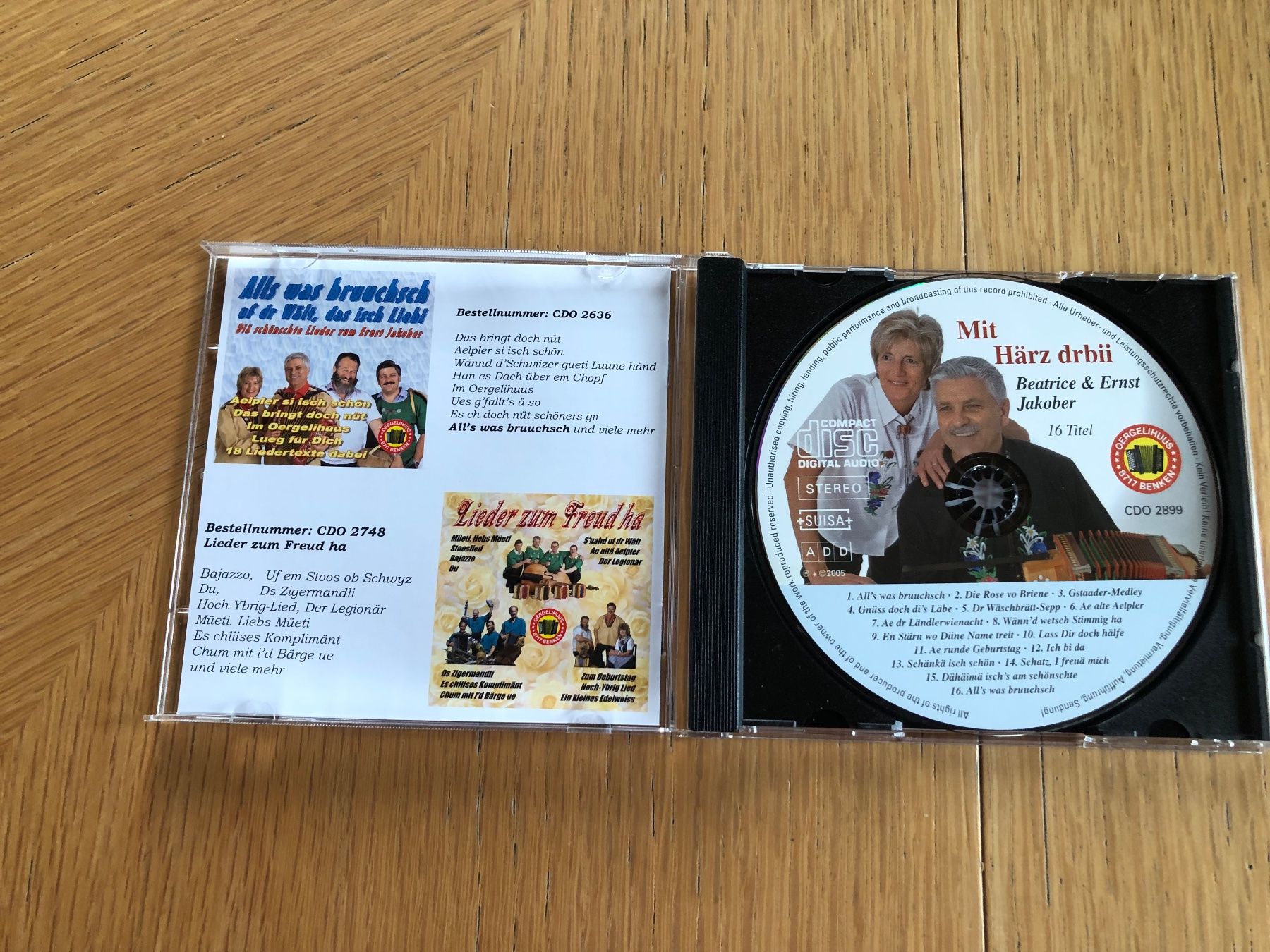 CD: Beatrice & Ernst Jakober: Dia urchiga Glarner, CD – Usato da Schübelbach venduto da Dolly990_2 1