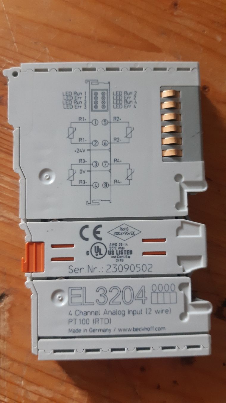 Beckhoff Componenti elettronici: Beckhoff EL3204 4 Kanal Analog Input PT100 2-wire – Nuovo (secondo la descrizione) da Oey venduto da Parkplatzbrocki