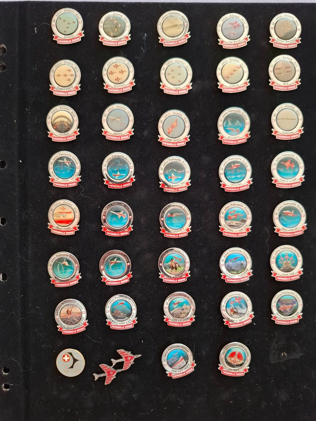 Placchette & Badge: grosse Patrouille Suisse Sammlung – Usato da Hinterkappelen venduto da Schampus 1