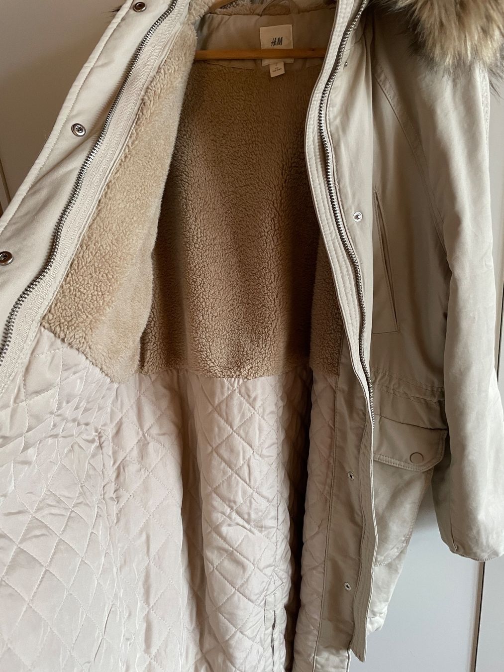 H&M Giacche: Warmer Winter Parka beige Gr. S H&M – Usato da Münsingen venduto da Secondhand89 4