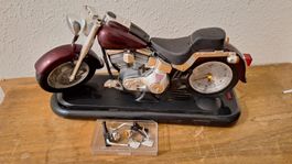 Wecker/Uhr Motorrad ,Batteriebetrieb, Motorgeräusch, Licht