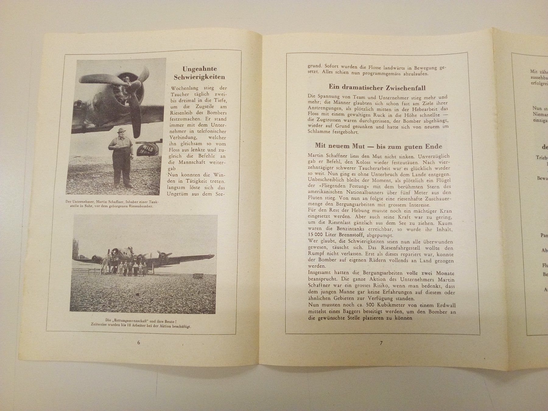 Documenti: Prospekte Bomber B-17 Zugersee – Usato da Neuenkirch venduto da bf-109 7