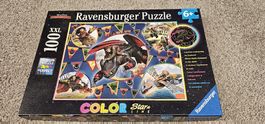 Puzzle Drachenzähmer, leuchtet im Dunkeln.