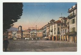 Ansichtskarte Locarno Piazza Grande Tessin 1920