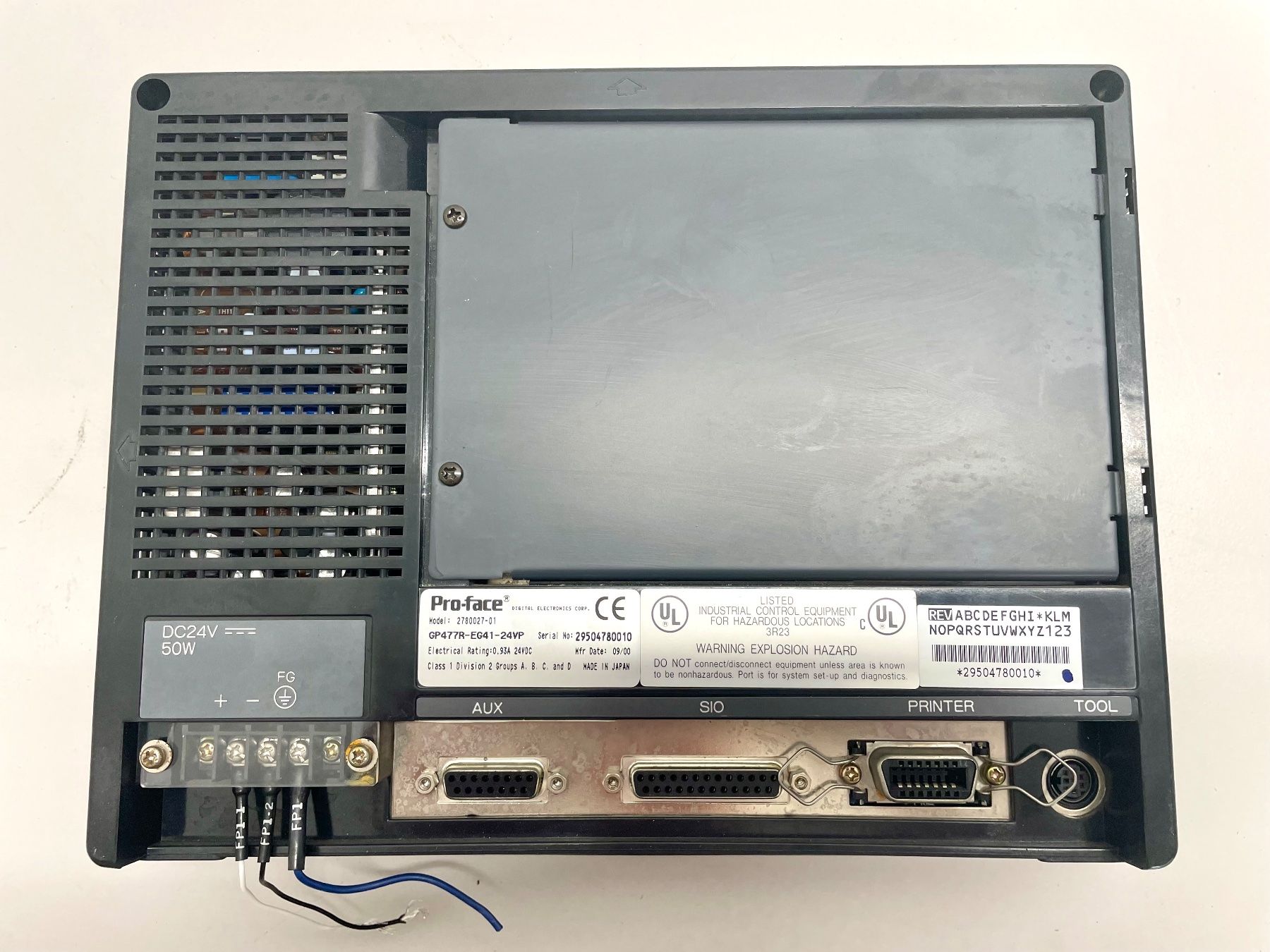 Componenti elettronici: Pro Face GP477R-EG 41-24VP Touch Panel Interface – Usato da Niederdorf venduto da LeptonAG 1