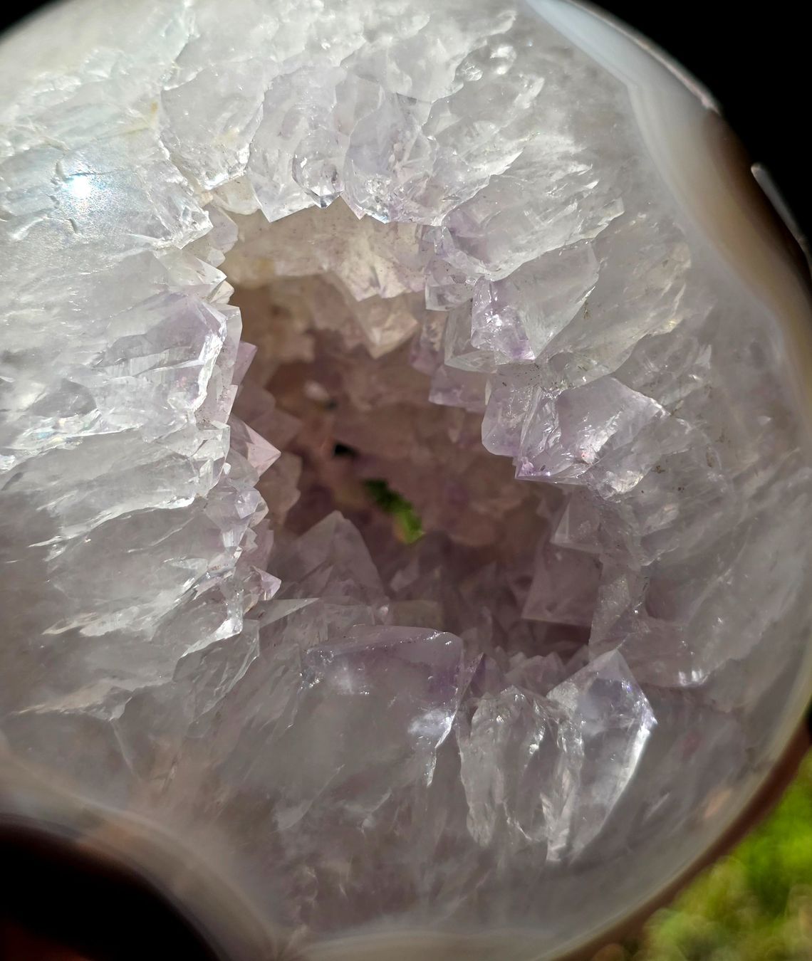 Minerali & Pietre curative: Wunderschöne Amethyst-Achat-Kugel 2.1kg – Nuovo e nell'imballaggio originale da Matzingen venduto da Shay_Crystalz 2