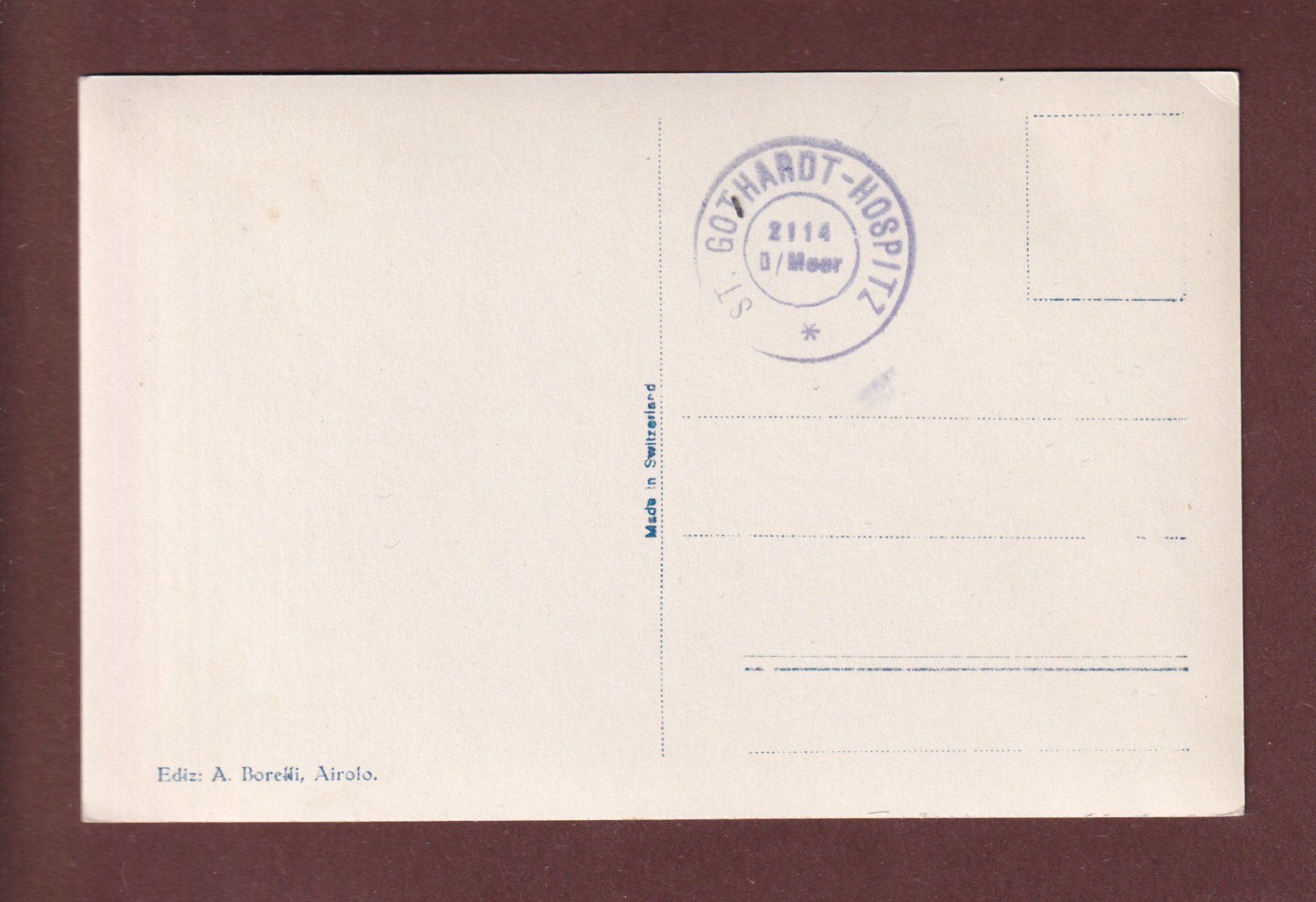Cartoline postali: VALLE TREMOLA - Gotthardstrasse – Usato da Pully venduto da nicecards-shop 1