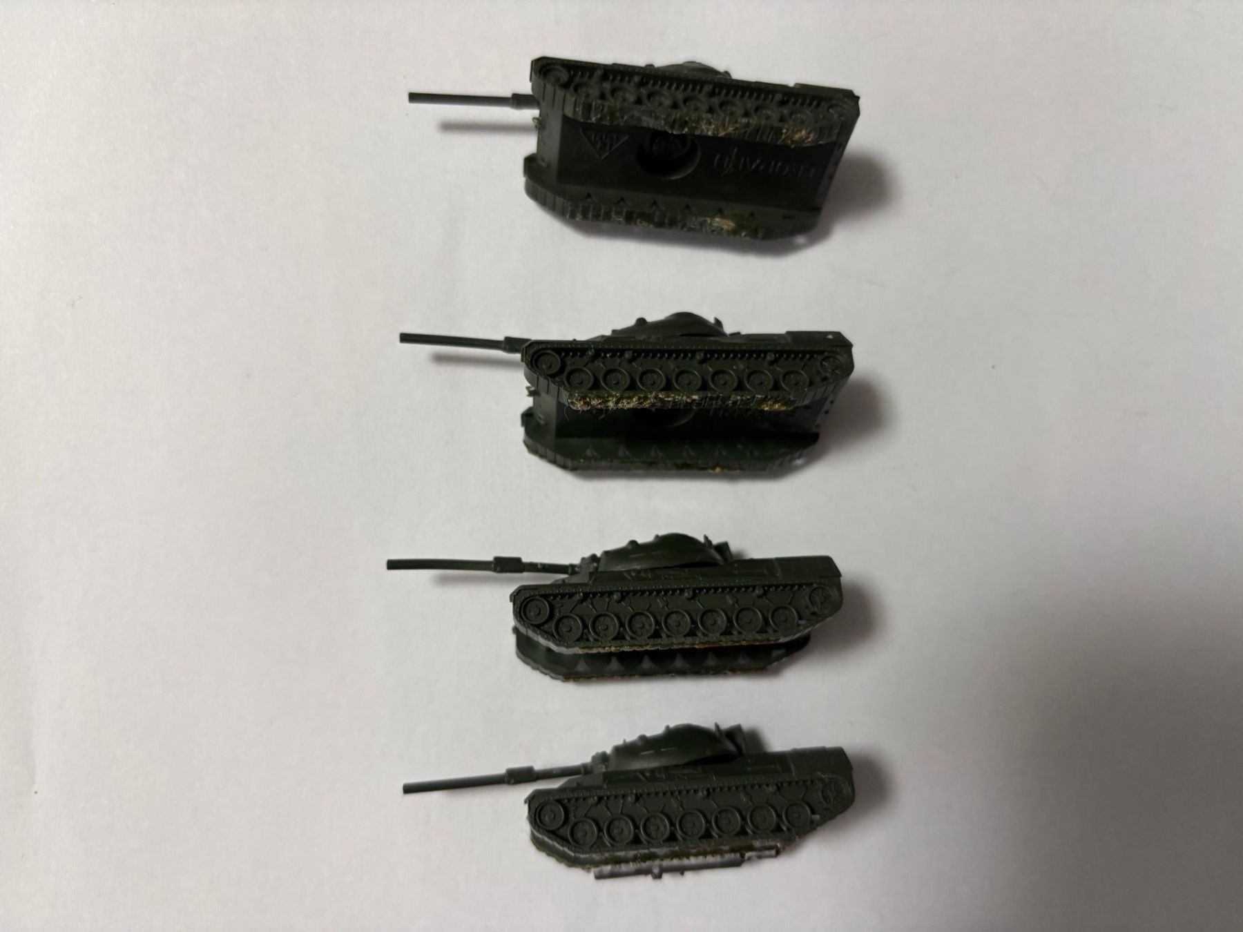Modellini di ferrovie: 4 x Panzer Leopard 1 Spur N – Usato da Rudolfstetten venduto da saniwiden 3