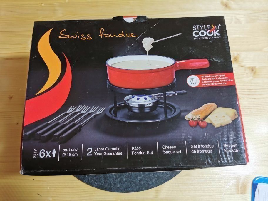 Padelle: Fondue-Setd (NICHT induktionsgeeignet) – Usato da Sirnach venduto da windrad65