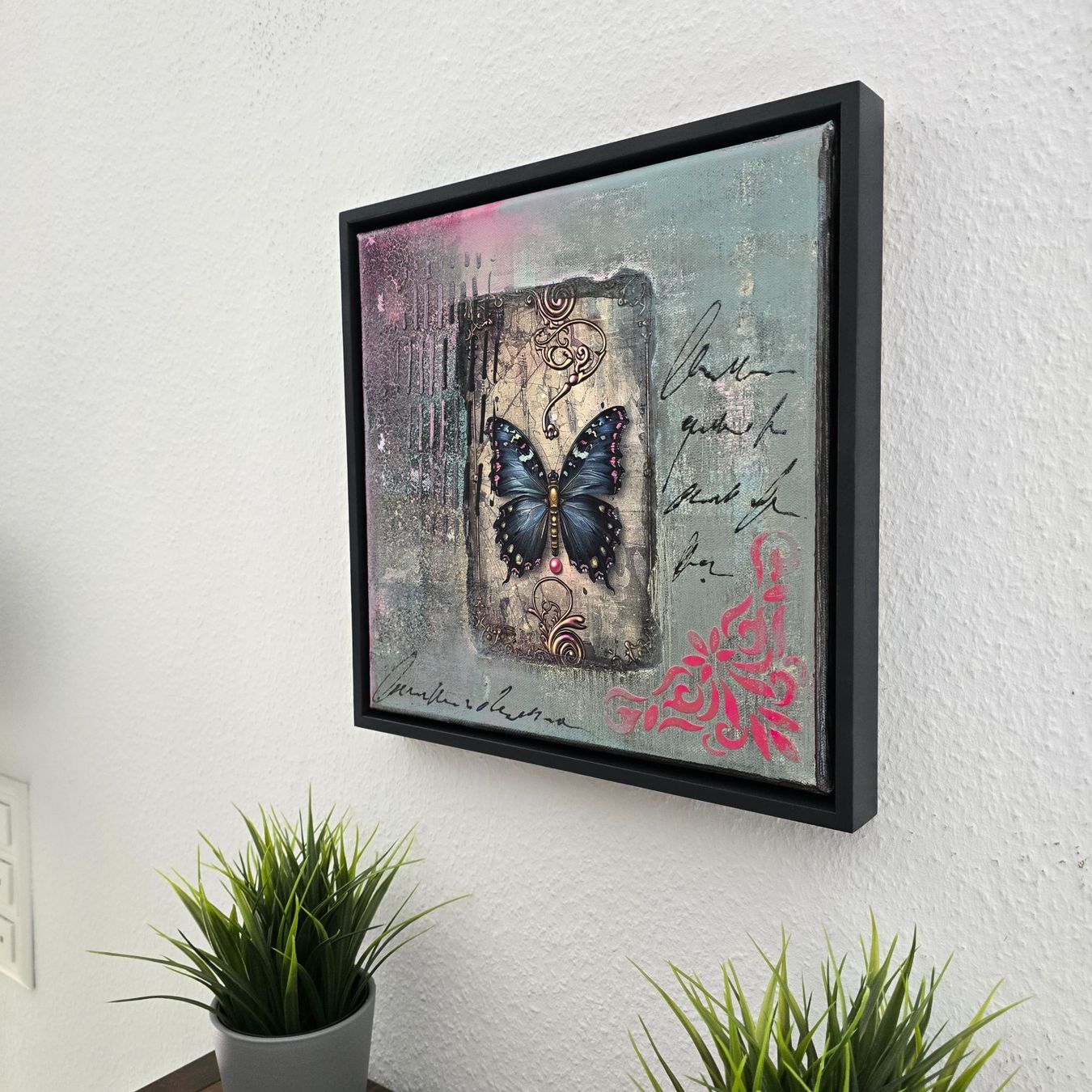 Dipinti: Acrylbild 'Gardien Des Silent Grounds' • 30x30, gerahmt – Nuovo (secondo la descrizione) da Wikon venduto da Nephilim74 7