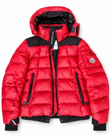 Moncler Down Jacket Red Black Kids Size 152 12 Years