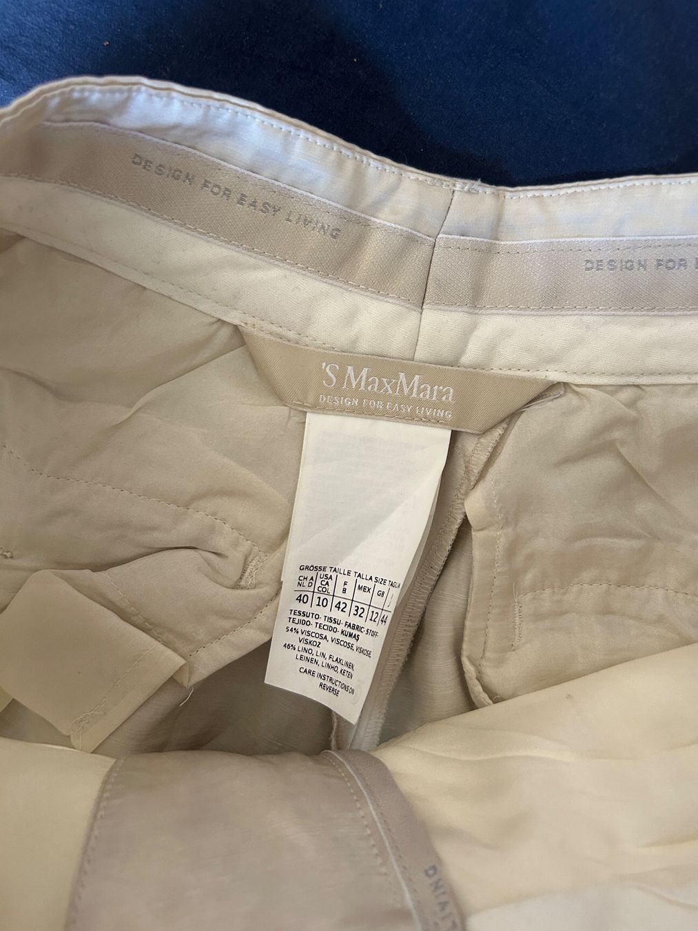 Pantalons: max mara shiny linen pants – D'occasion à basel par wastedworld 7