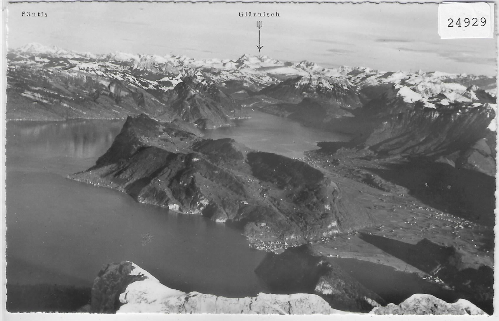 Cartoline postali: Pilatus-Kulm - Blick auf Glarneralpen – Antico da Ettingen venduto da Kartenplanet