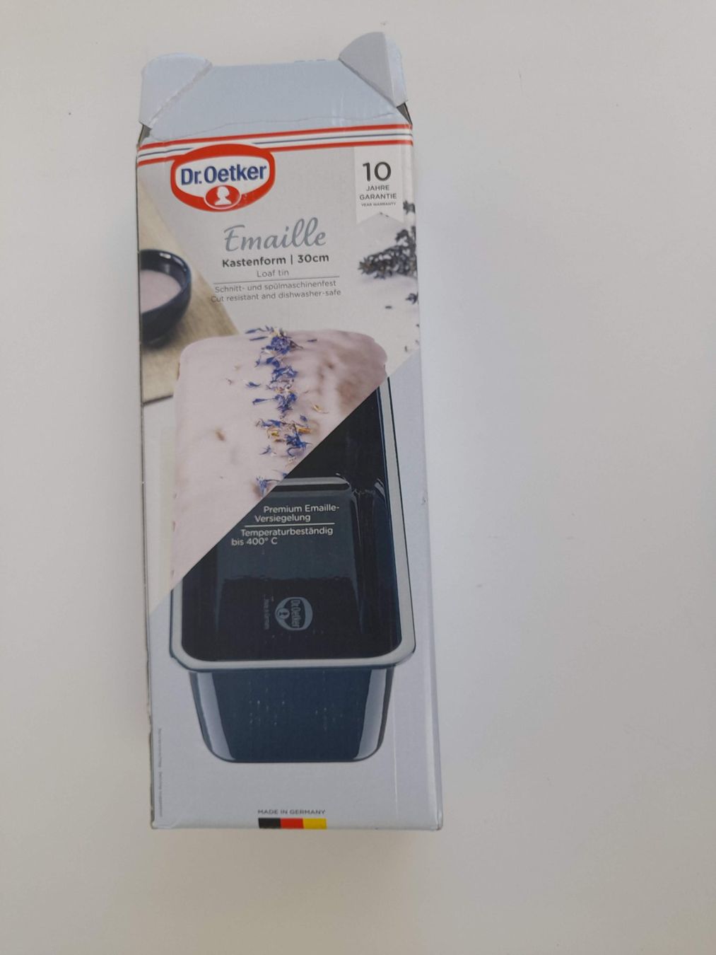 Teglie da forno: DR.OETKER Emaille Kastenform 30 cm – Nuovo (secondo la descrizione) da Liebefeld venduto da Restwert_Liebefeld 3