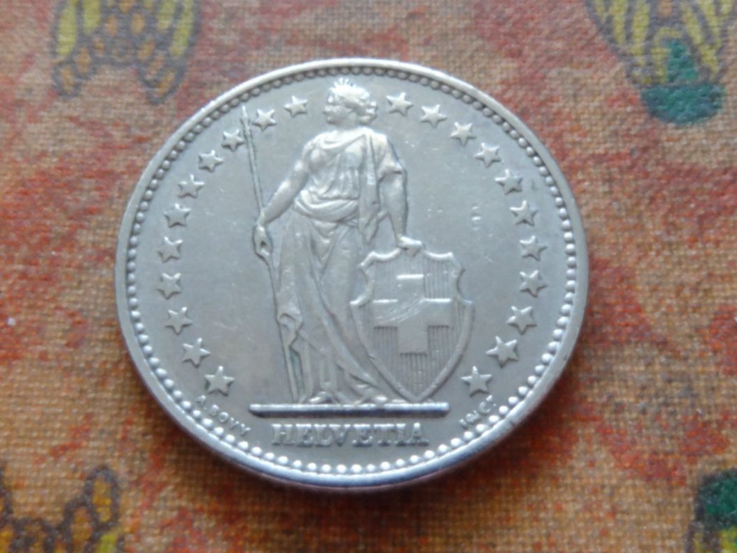 Tutti le monete: 2 Fr. 1968  Sans/Ohne  "B"  (A) – Usato da Romanel-sur-Lausanne venduto da Swift13 1