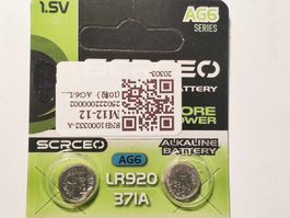 Batterie duo Pack  371 / LR920 / AG6 /  SR920SW voir liste