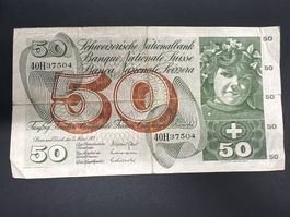 50 Fr.-Note Schweiz 1973