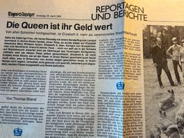 Queen Elizabeth II in der Schweiz April 1980