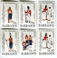 Briefmarken "Uniform". Barbados