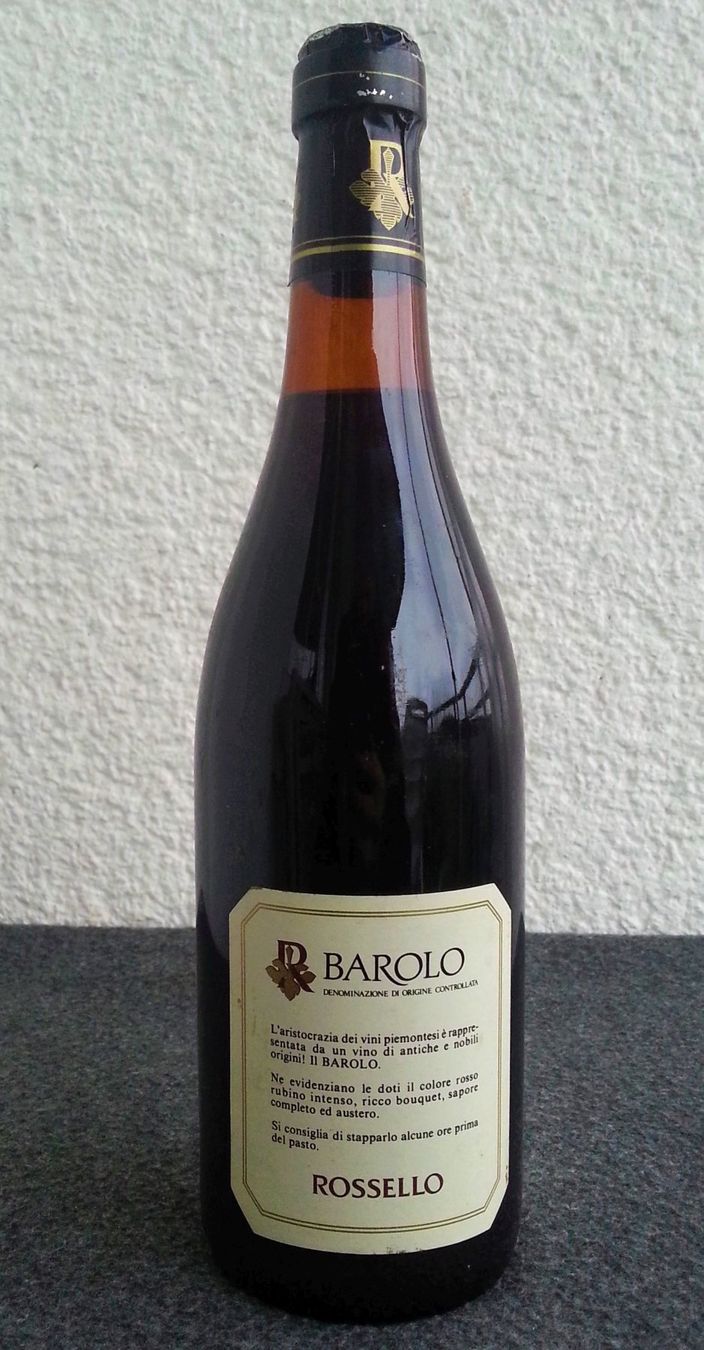 Wein: Wein 1978 Barolo Riserva Speziale, ROSSELLO – Gebraucht aus Oberriet SG von Manick 3