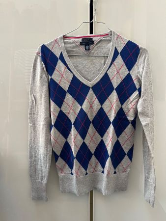 Tommy Hilfiger Pullover mit Tartan Muster, XS