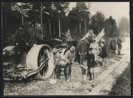 Fotografie 1. WK, Lokomobil-Strassenwalz