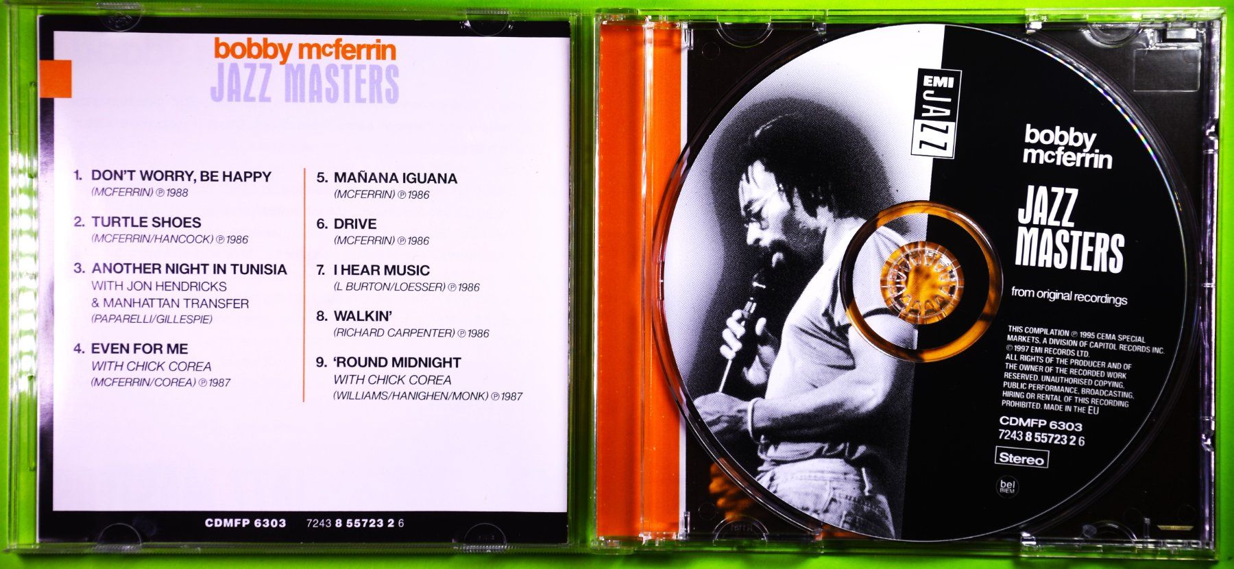 CD: BOBBY McFERRIN / JAZZ MASTERS / FROM ORIGINAL RECORDINGS – Nuovo (secondo la descrizione) da Luzern venduto da piro12 2