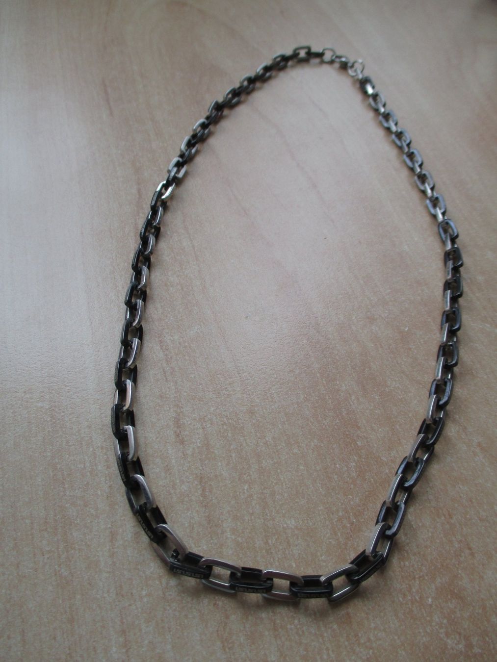 Catenine: GLIEDERKETTE EDELSTAHL 2 FARBIG LÄNGE 60CM – Usato da Winterthur venduto da katzen07 5