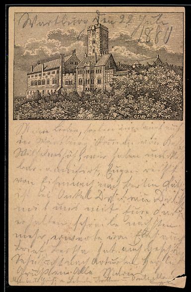 Cancelleria postale: Vorläufer-Lithographie Ganzsache PP6F15 – Usato da Berlin venduto da bartko-reher