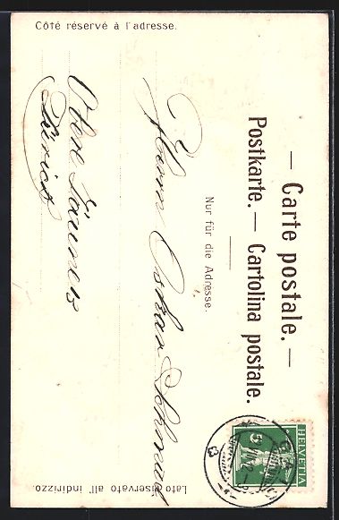 Cartoline postali: Säntis, Blick auf den Gipfel, Gämsen u – Usato da Berlin venduto da bartko-reher 1