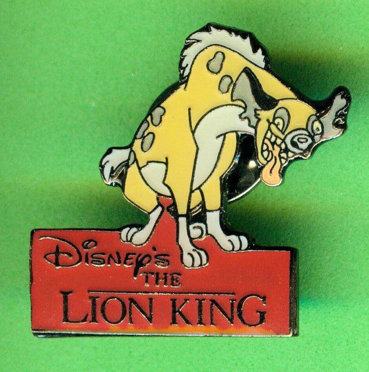 Disney Placchette & Badge: DISNEY  Lion King  Ed die Hyäne – Usato da Winterthur venduto da Sammleroase