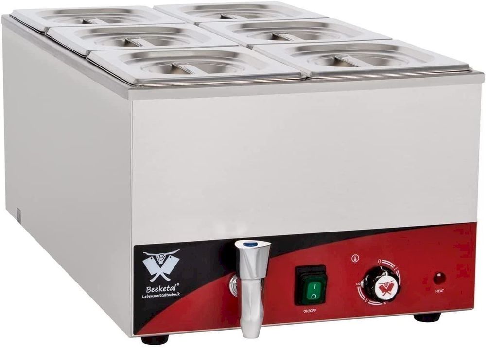 Edelstahl Speisenwärmer 9L Mit 3 Einsätzen – Warmhaltebehälter Für Buffet, Catering & Partys