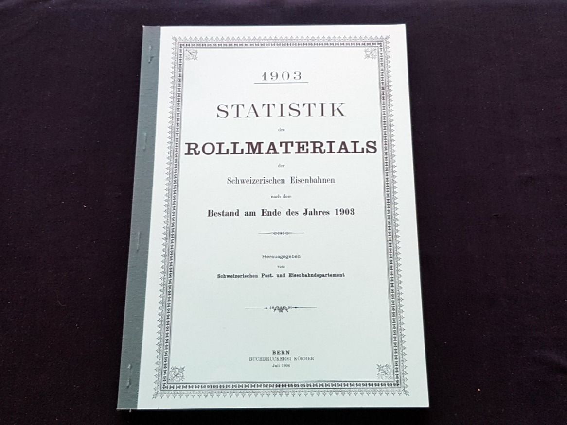 Libri: CH-Statistik des Rollmaterials 1903 – Usato da Birrwil venduto da dirtyoldtown