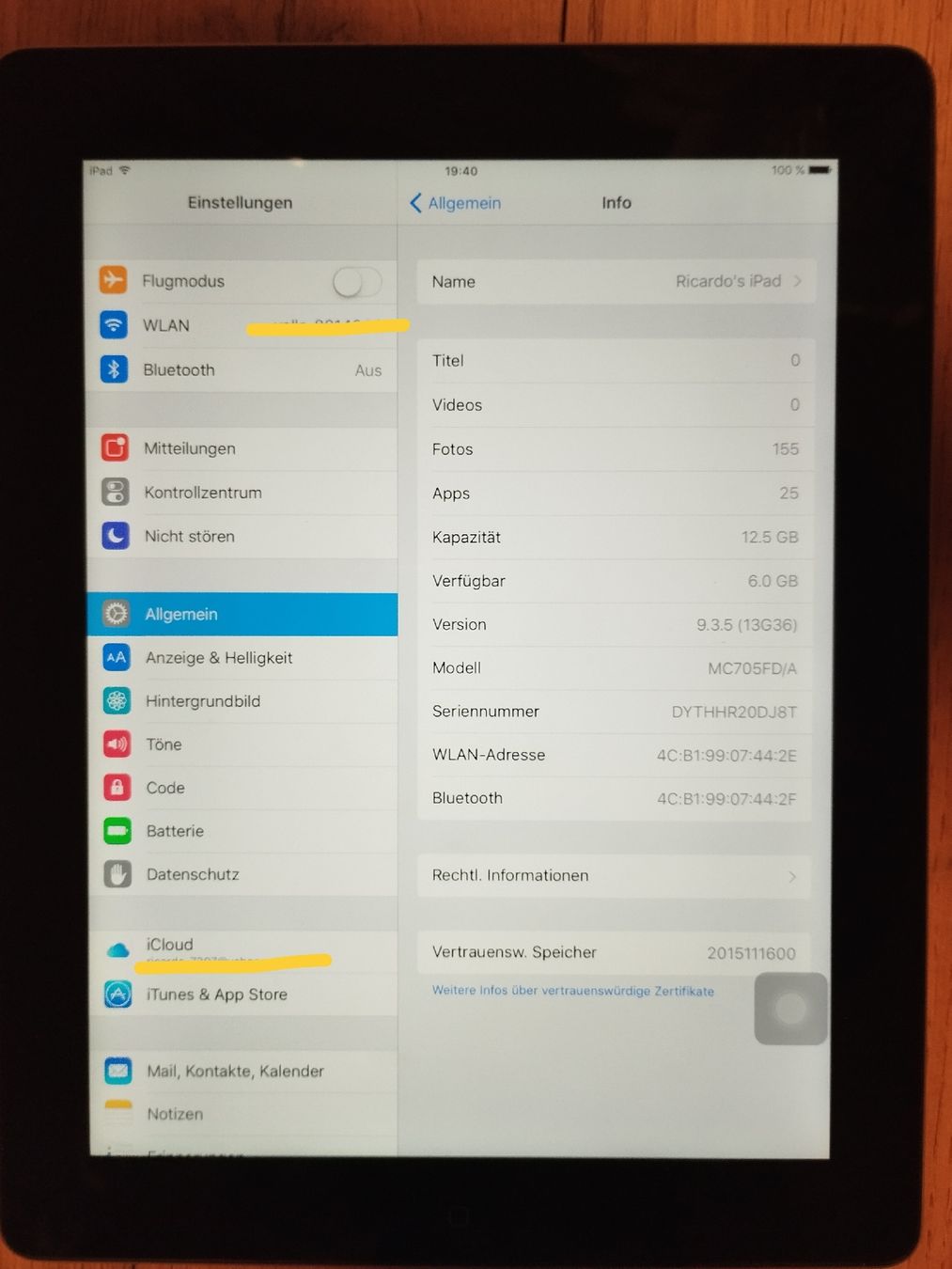 Apple Tablet PC: Ipad 3th Generation 16GB A1416 – Usato da Urdorf venduto da Fairdigital 7