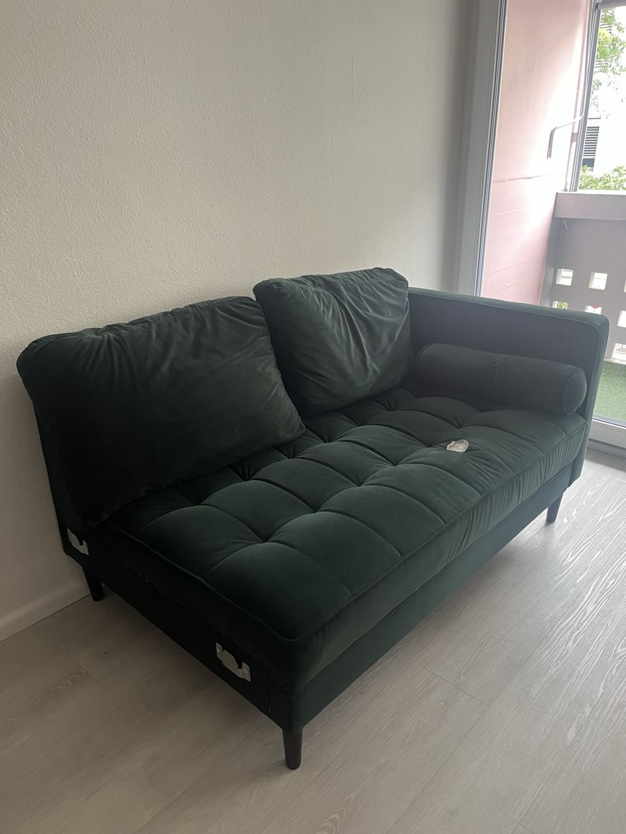 Divani: Sofa reklamiere Smaragd grün samt   – Usato da Basel venduto da lis_vd5v 1
