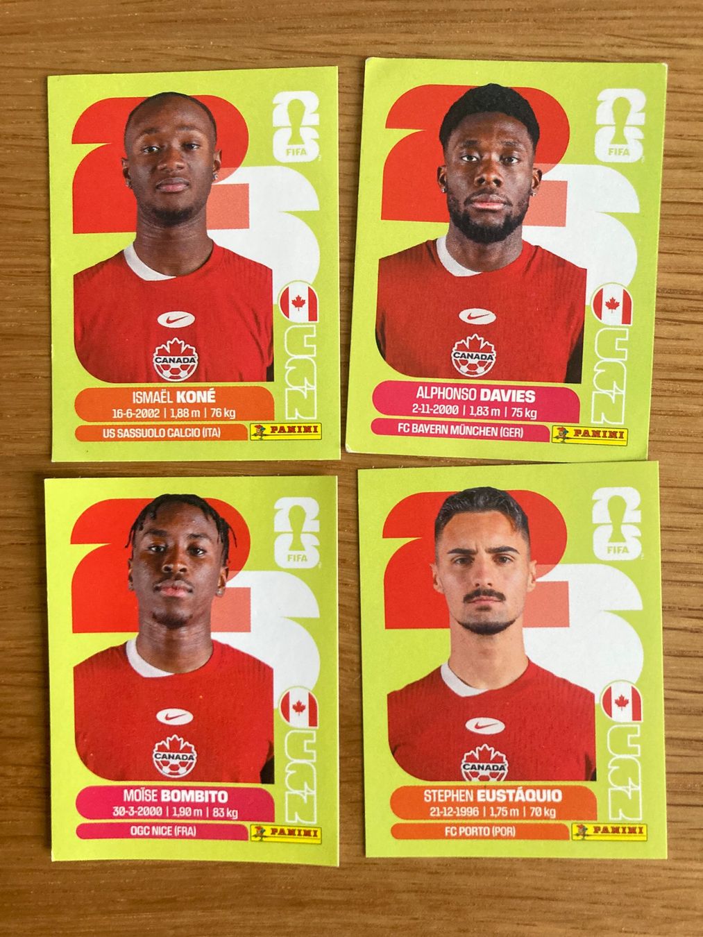 Panini Carte collezionabili: WM Sticker CAN 3, 8, 10, 11 – Nuovo (secondo la descrizione) da Winterthur venduto da Whitefish