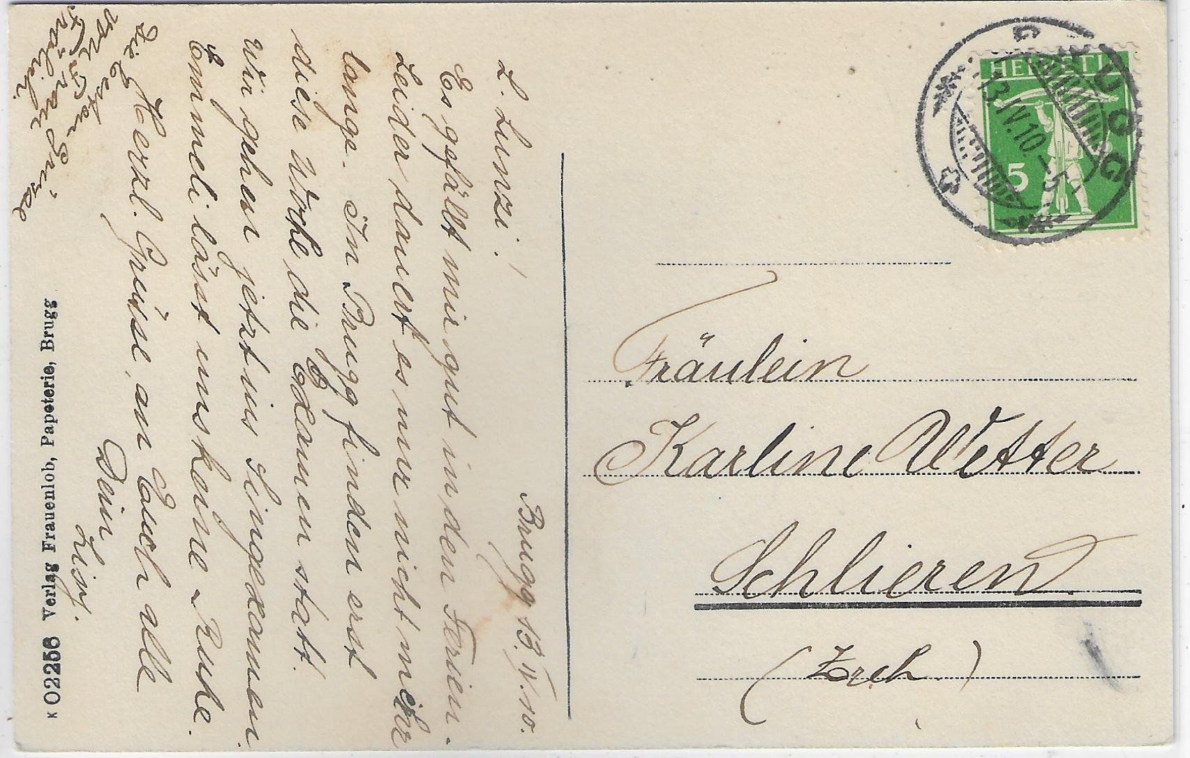 Cartoline postali: Brugg - Generalansicht – Usato da Ettingen venduto da Kartenplanet 1