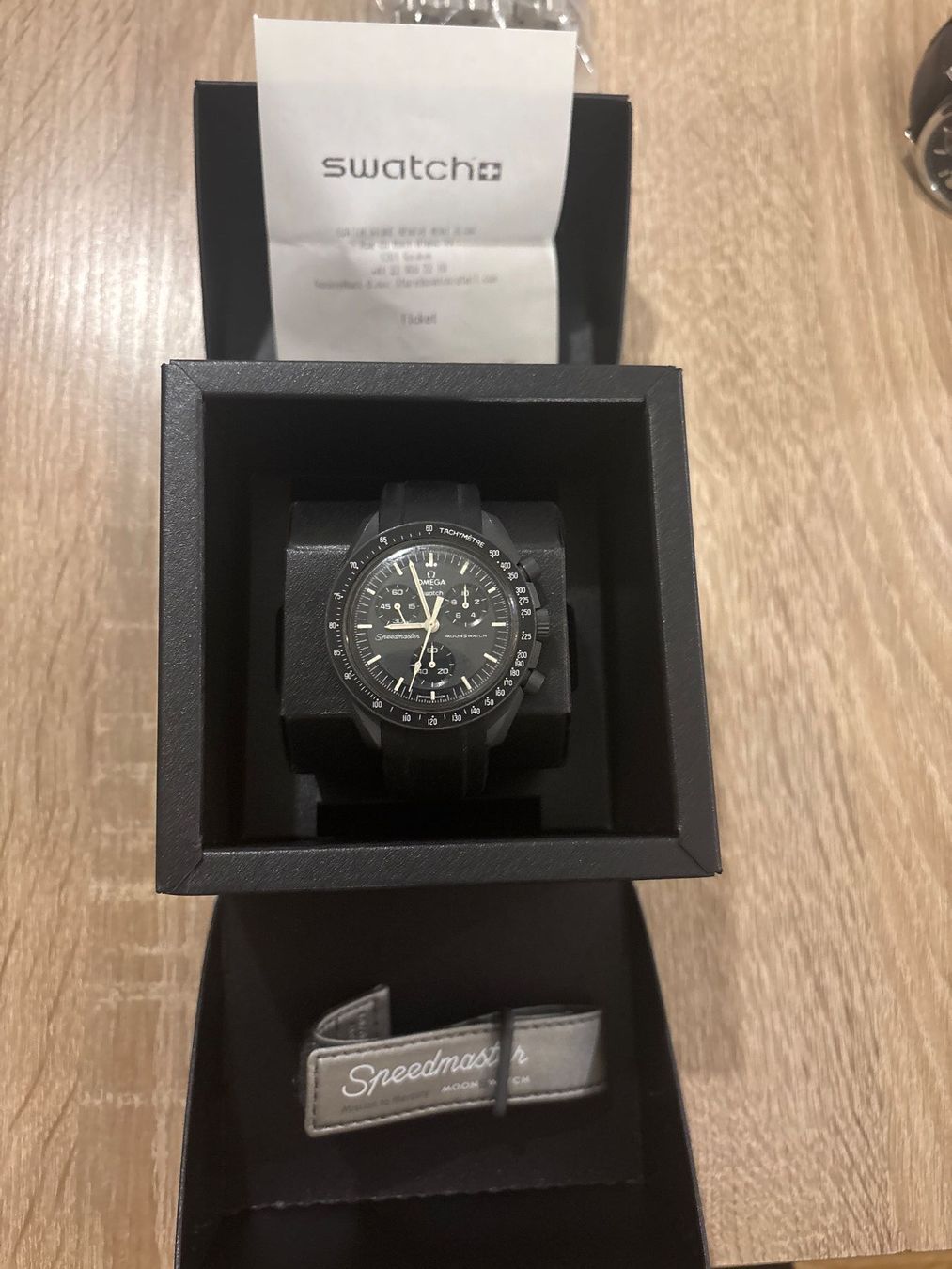 Montre Omega x Swatch Speedmaster MoonSwatch noire occasion (Gebraucht ...