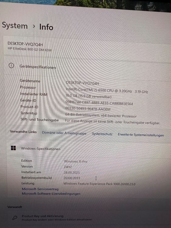 Hewlett Packard PCs: HP EliteDesk 800 G2 / 256GB / 16GB RAM / i5 – Gebraucht aus Wohlen AG von VerkaufAargau 6