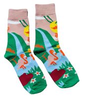 Socken Flamingos / Blumen / Flowers