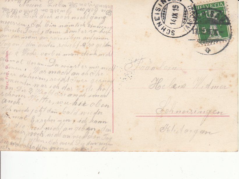 Cartoline postali: Sämbtiseralp 1915 – Usato da Bürglen TG venduto da StampGraf 1
