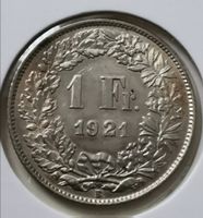 1 Franken 1921 Silber Top