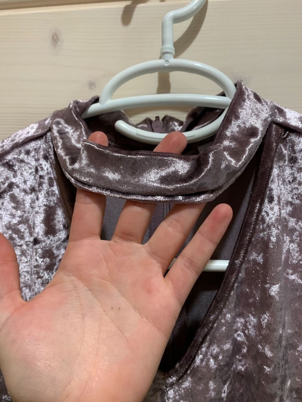 Kleider: Samt Kleid Noisy May lila Gr. S – Gebraucht aus Fislisbach von KolibriSecondhand 1