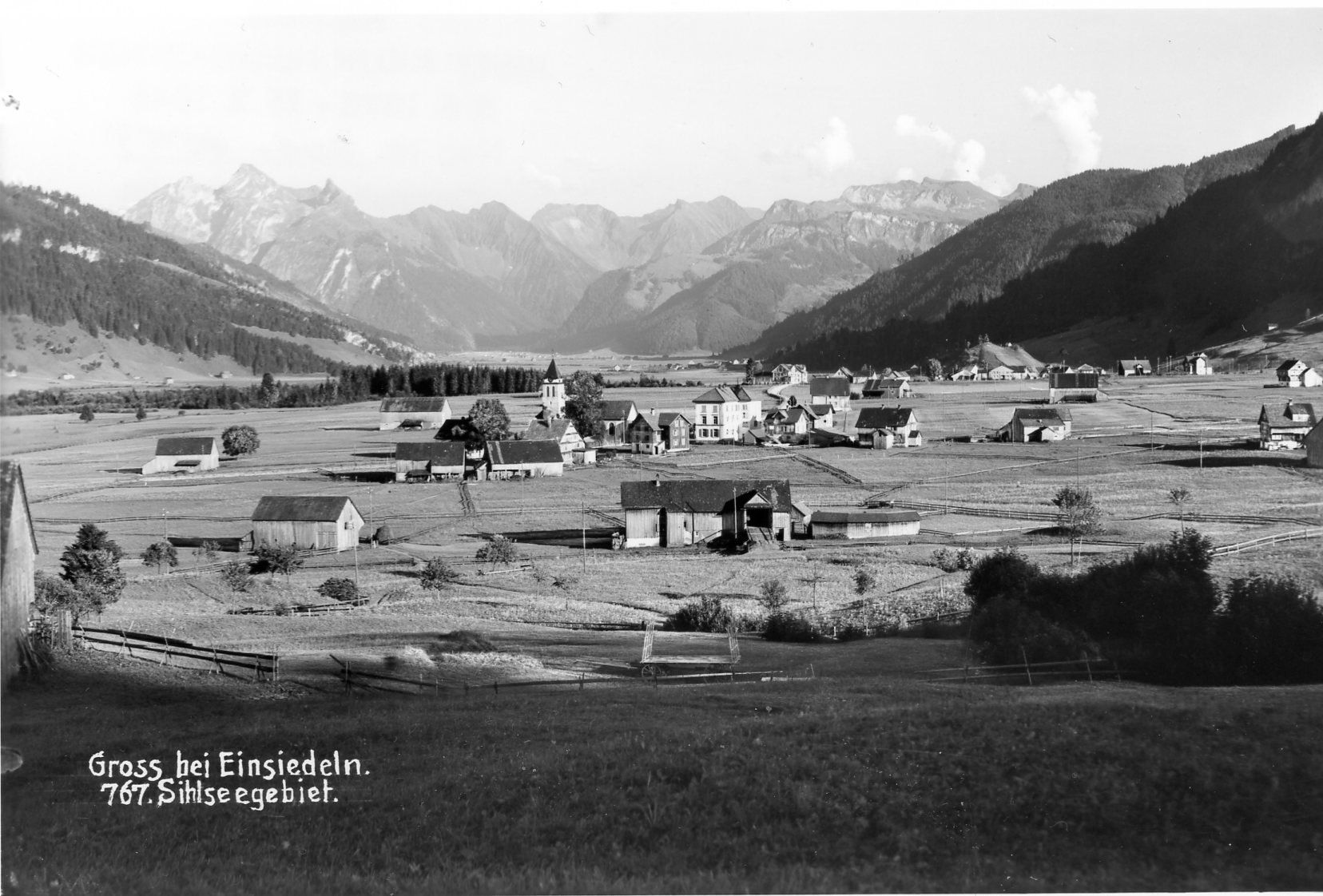 Ansichtskarten: Gross bei Einsiedeln - vor dem Sihlseestau – Gebraucht aus Einsiedeln von otm_7s5v