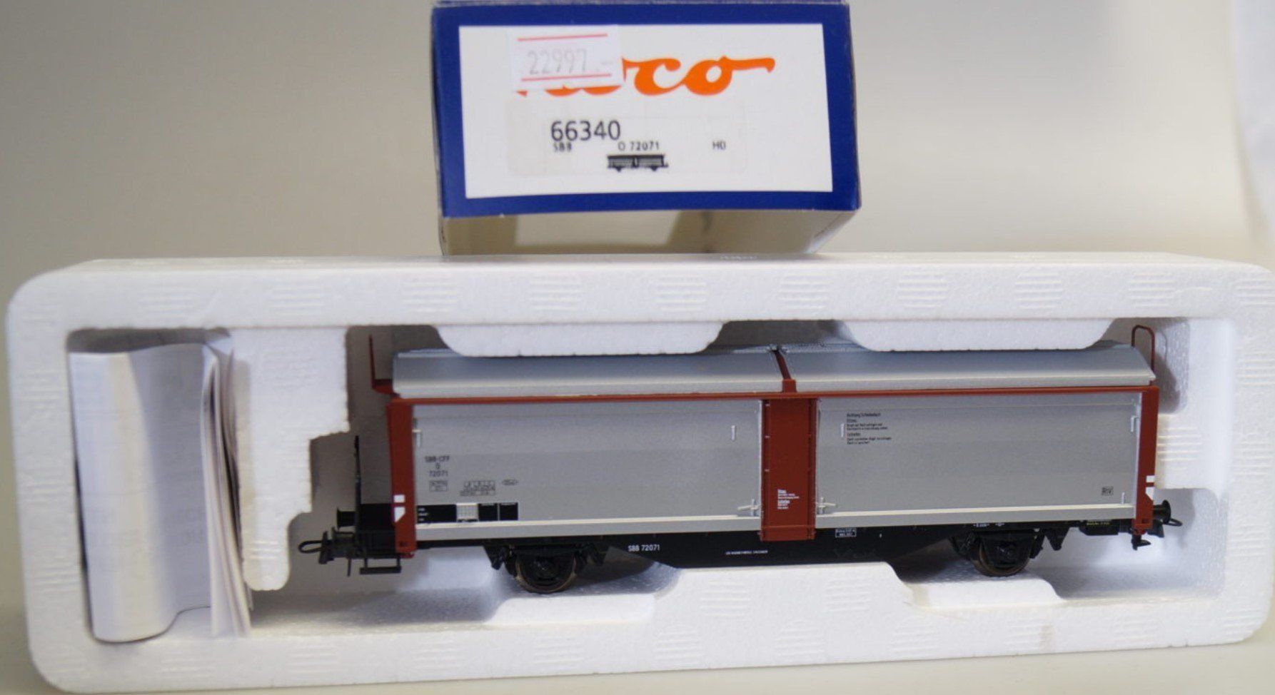 Roco Modelleisenbahnen: Roco 66340 SBB Schiebewandwagen Epoche III – Neu und originalverpackt aus Derendingen von Benfis 1