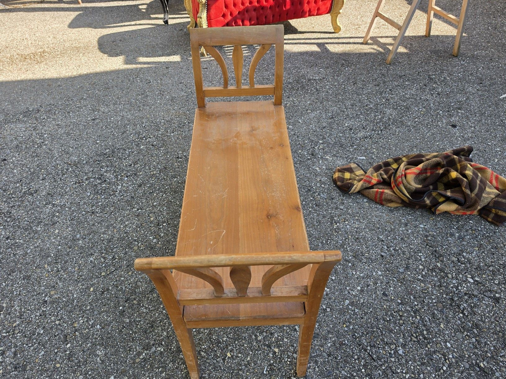 Panchine: Holzbank mit zwei Lehnen,   – Usato da Mettlen venduto da elios0888 5